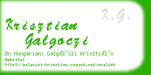 krisztian galgoczi business card